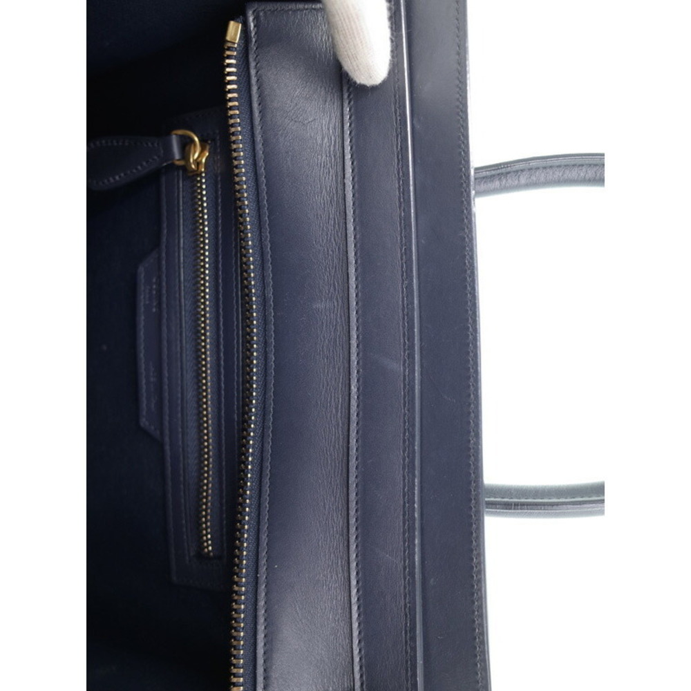 Celine Shopper Tote Shoulder Leather Calfskin Handbag - Picture 7 of 9